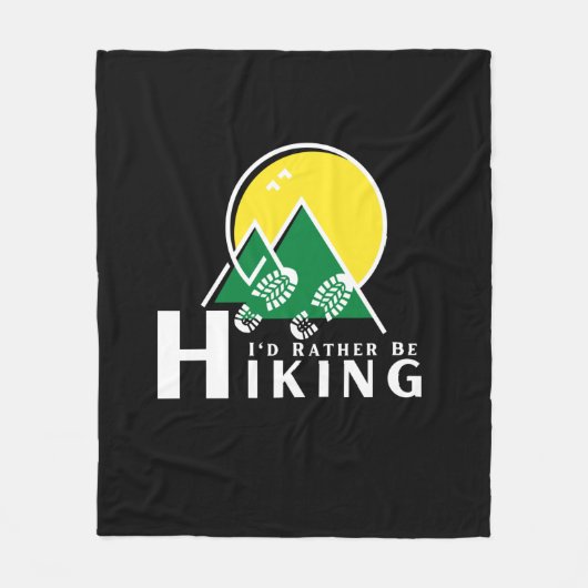 Ik zou liever niet aan het wandelen zijn fleece deken (Voorkant)