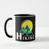 Ik zou liever niet aan het wandelen zijn mok (Links)