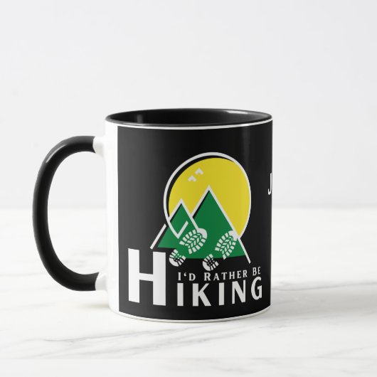 Ik zou liever niet aan het wandelen zijn mok (Links)