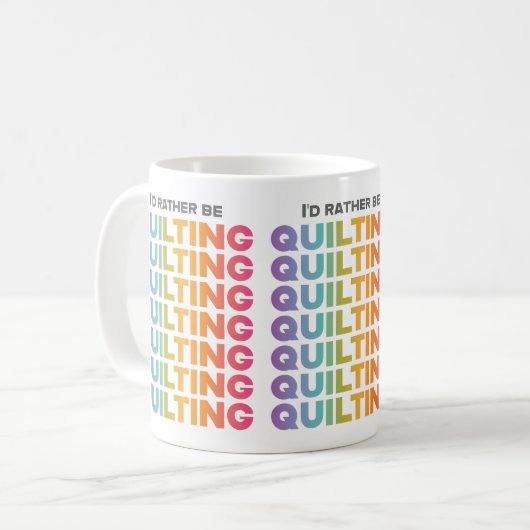 Ik zou liever ombre letters uitschrijven koffiemok (Voorkant links)