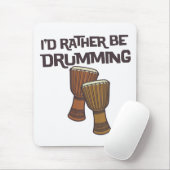 Ik zou liever onder druk staan muismat (Met muis)