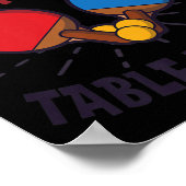 Ik zou liever ontwerptabeltinnen afspelen poster (Hoek)