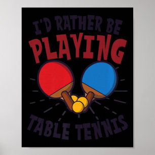 Ik zou liever ontwerptabeltinnen afspelen poster