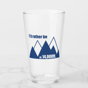 Ik zou liever op 14.000 voet bergplaats zijn glas