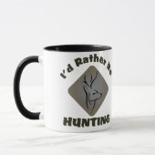 Ik zou liever op de honger jagen. mok (Links)