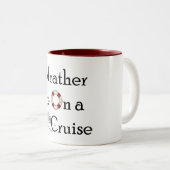 Ik zou liever op een cruise staan tweekleurige koffiemok (Voorkant rechts)