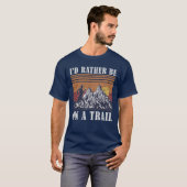 Ik zou liever op een treinrit lopen  t-shirt (Voorkant volledig)