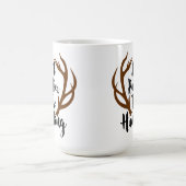 Ik zou liever op hertenrek Buck Antlers jagen Mok (Center)