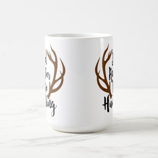 Ik zou liever op hertenrek Buck Antlers jagen Mok (Center)