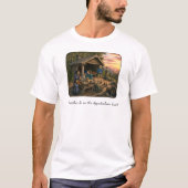 Ik zou liever op het Appalachian Trail tshirt zijn (Voorkant)
