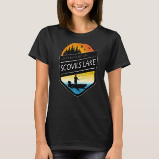 Ik zou liever op het Scovils Lake Wisconsin Gevist T-shirt