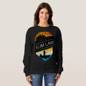 Ik zou liever op het Slim Lake Wisconsin Gevist zi Trui (Voorkant volledig)