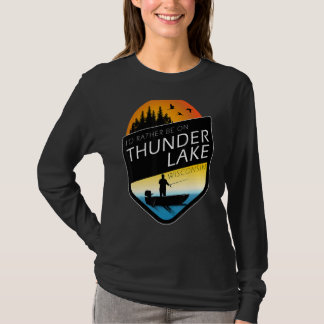 Ik zou liever op het Thunder Lake Wisconsin Gevist T-shirt