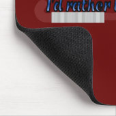 Ik zou liever op het veld staan (hockey) Mousepad Muismat (Hoek)