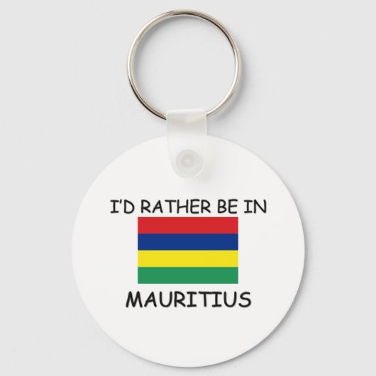 Ik zou liever op Mauritius zijn Sleutelhanger (Voorkant)