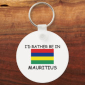 Ik zou liever op Mauritius zijn Sleutelhanger (Voorkant)