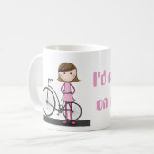 Ik zou liever op mijn fiets zitten! koffiemok (Voorkant links)