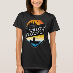 Ik zou liever op Willow Flowage Wisconsin Gevist z T-shirt