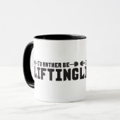 Ik zou liever optillen - Bodybuilding Mok (Voorkant links)