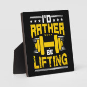 Ik zou liever optillen - grappige uitloopgym-thema fotoplaat (Voorkant)