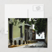 Ik zou liever reizen briefkaart (Voorkant / Achterkant)