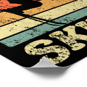 Ik zou liever Retro Skier  Ski gaan snuiven Poster (Hoek)