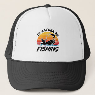 Ik zou liever Retro Sunset Gevist zijn Trucker Pet