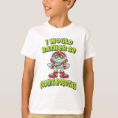 Ik zou liever robotica coderen t-shirt (Voorkant)