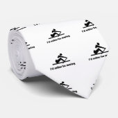 Ik zou liever roeien. stropdas (Opgerold)