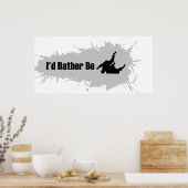 Ik zou liever rusteloos zijn poster (Keuken)