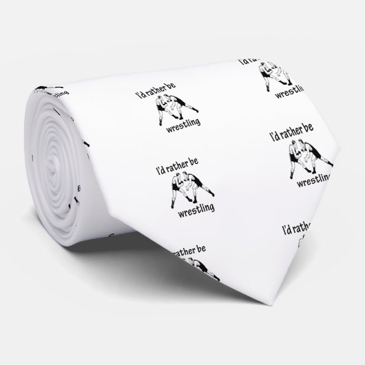 Ik zou liever rusteloos zijn stropdas (Opgerold)