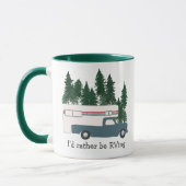Ik zou liever RVing Retro Truck Camper Tree CUSTOM Mok (Links)
