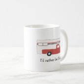 Ik zou liever RVing  Truck Camper CUSTOM RV zijn Koffiemok (Voorkant rechts)