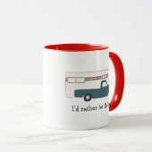 Ik zou liever RVing  Truck Camper CUSTOM RV zijn Mok (Voorkant rechts)