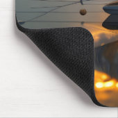 Ik zou liever Sailing zijn, Sailboat AI ART Muismat (Hoek)