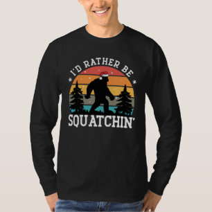 Ik zou liever Sasquatchin zijn - kersteditie T-shirt