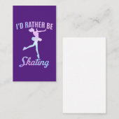 Ik zou liever schaatsen visitekaartje (Voorkant / Achterkant)