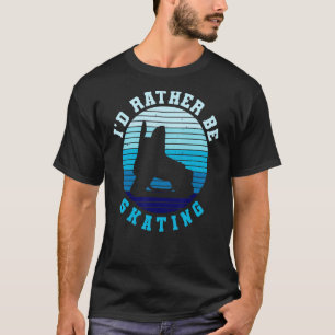 Ik zou liever schaatsen voor een ijskap. t-shirt