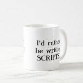Ik zou liever SCRIPTS schrijven! Koffiemok (Voorkant rechts)