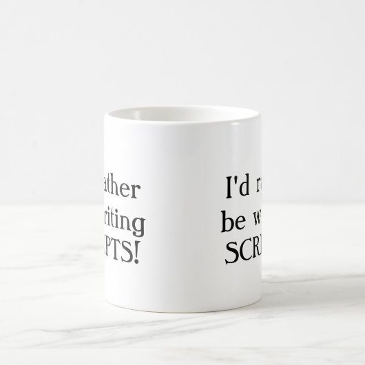 Ik zou liever SCRIPTS schrijven! Koffiemok (Center)