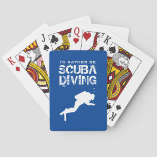 Ik zou liever scuba zijn die grappige aangepaste k pokerkaarten