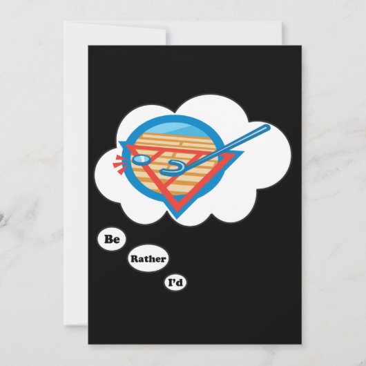 Ik zou liever Shuffleboard spelen Kaart (Voorkant)