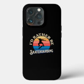 Ik zou liever Skateboarden zijn Case-Mate iPhone Case (Achterkant)