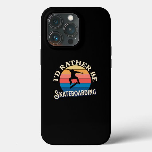 Ik zou liever Skateboarden zijn Case-Mate iPhone Case (Achterkant)