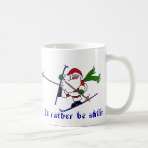 Ik zou liever skiën koffiemok