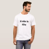 Ik zou liever skiën t-shirt (Voorkant volledig)