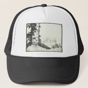 Ik zou liever skiën trucker pet