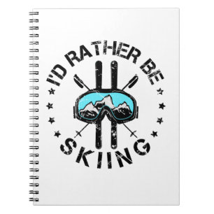 Ik zou liever Skiing Skier zijn. Notitieboek