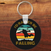 Ik zou liever skydiving vallen sleutelhanger (Voorkant)