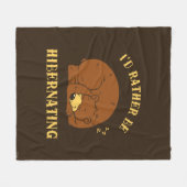 Ik zou liever Slupend zijn Fleece Deken (Voorkant (Horizontaal))